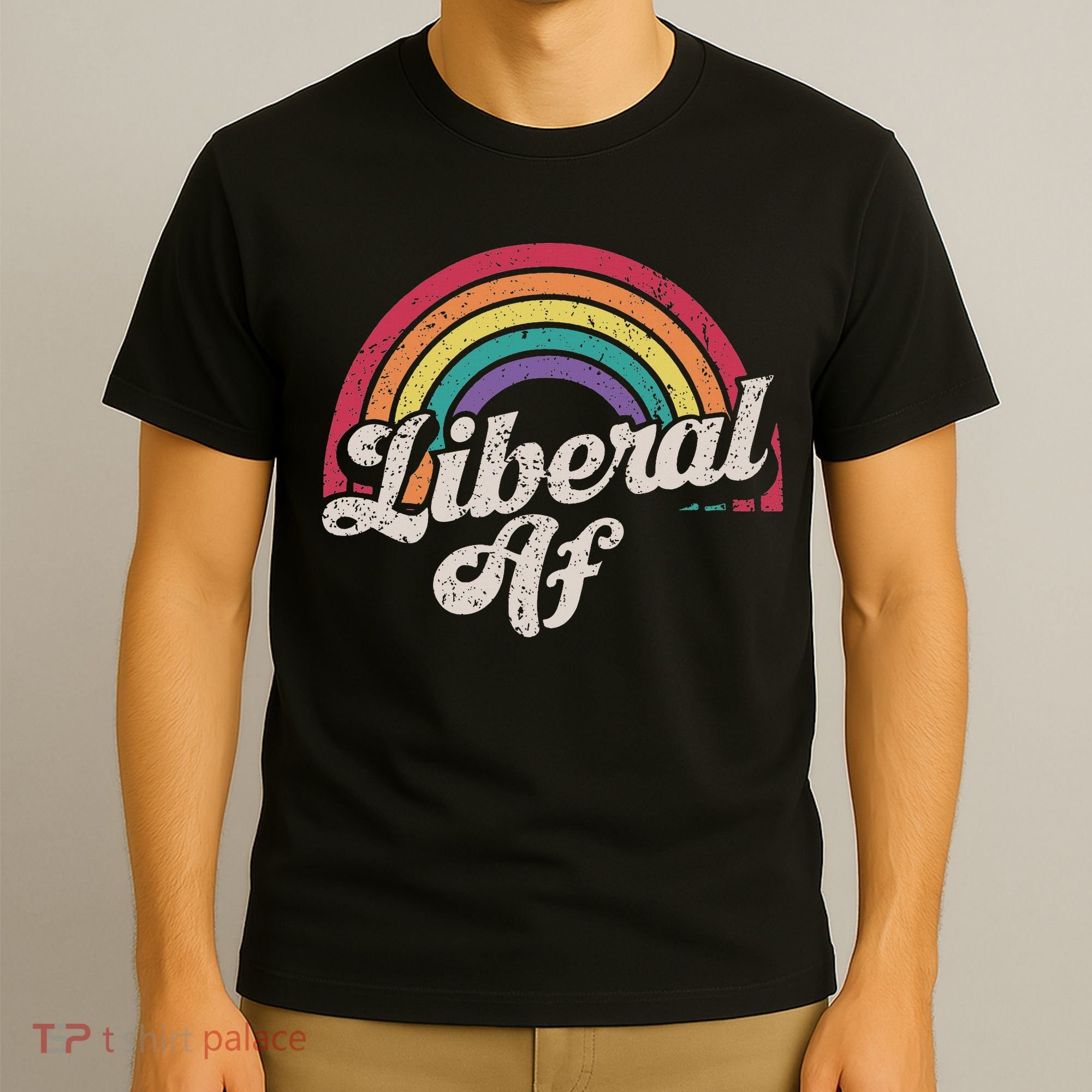 Liberal Af Funny Political Democrat Democratic Party Woke T-Shirt