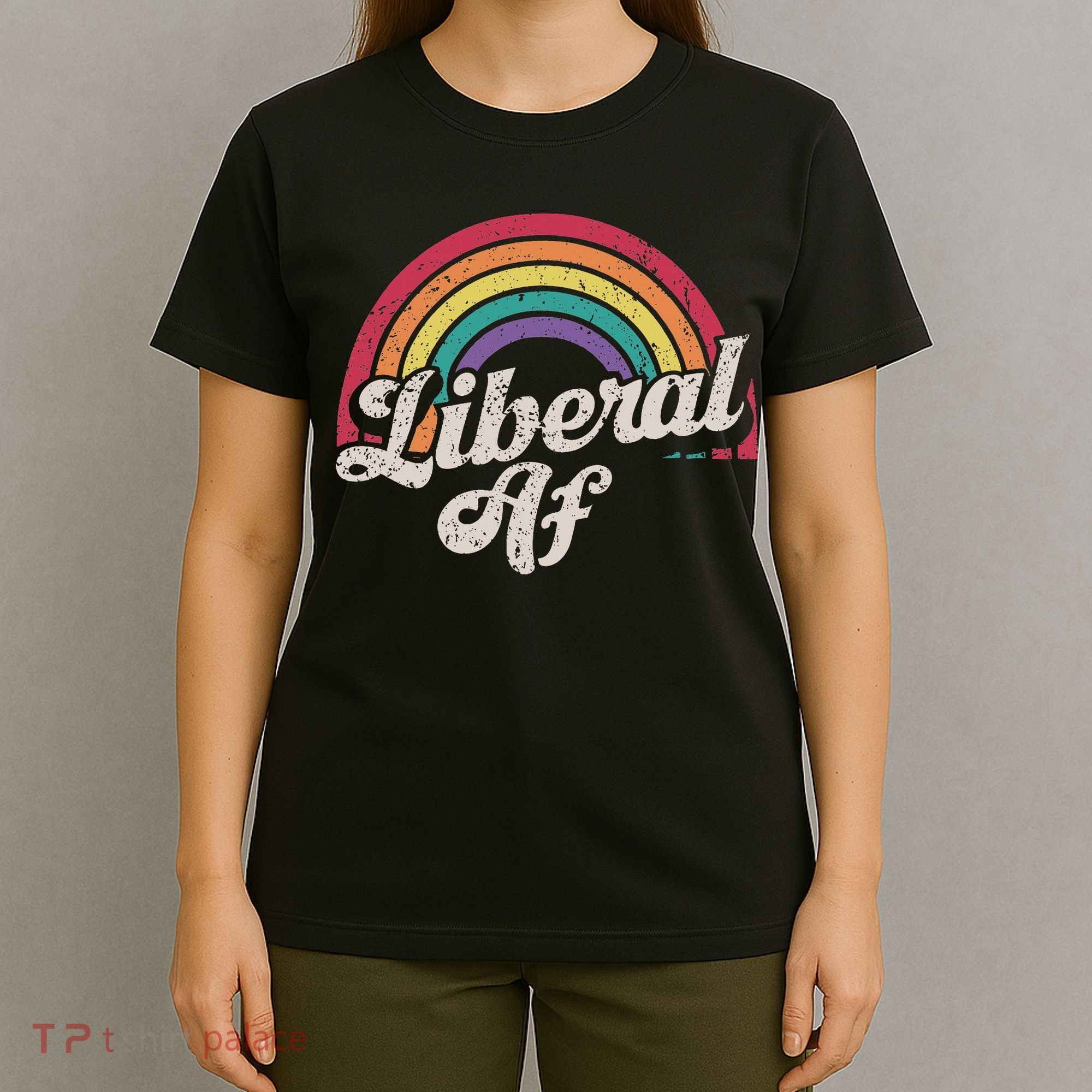 Liberal Af Funny Political Democrat Democratic Party Woke T-Shirt