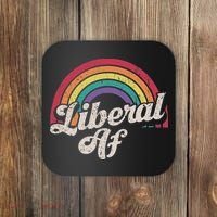 Liberal Af Funny Political Democrat Democratic Party Woke Coaster thumb 0