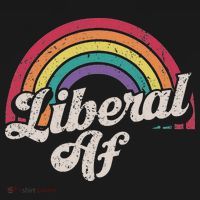 Liberal Af Funny Political Democrat Democratic Party Woke Women's Hoodie thumb 2