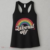 Liberal Af Funny Political Democrat Democratic Party Woke Women's Tank Top thumb 3