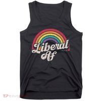 Liberal Af Funny Political Democrat Democratic Party Woke Tank Top thumb 0
