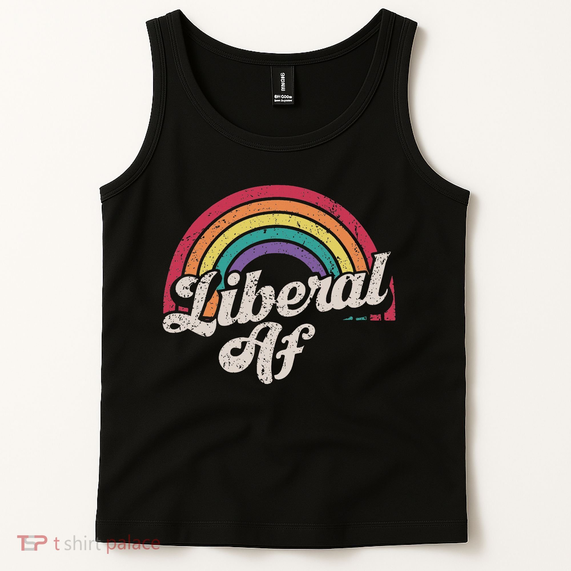 Liberal Af Funny Political Democrat Democratic Party Woke Tank Top