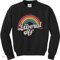 Liberal Af Funny Political Democrat Democratic Party Woke Kids Sweatshirt thumb 0