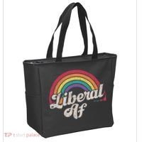 Liberal Af Funny Political Democrat Democratic Party Woke Tote Bag thumb 2