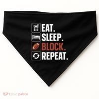 Lineman Art For Women Football Player Offensive Lineman USA-Made Doggie Bandana thumb 0