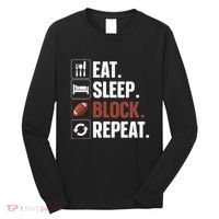 Lineman Art For Women Football Player Offensive Lineman Long Sleeve Shirt thumb 0