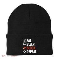 Lineman Art For Women Football Player Offensive Lineman Beanie thumb 0