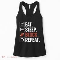 Lineman Art For Women Football Player Offensive Lineman Women's Tank Top thumb 0