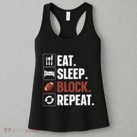 Lineman Art For Women Football Player Offensive Lineman Women's Tank Top thumb 3