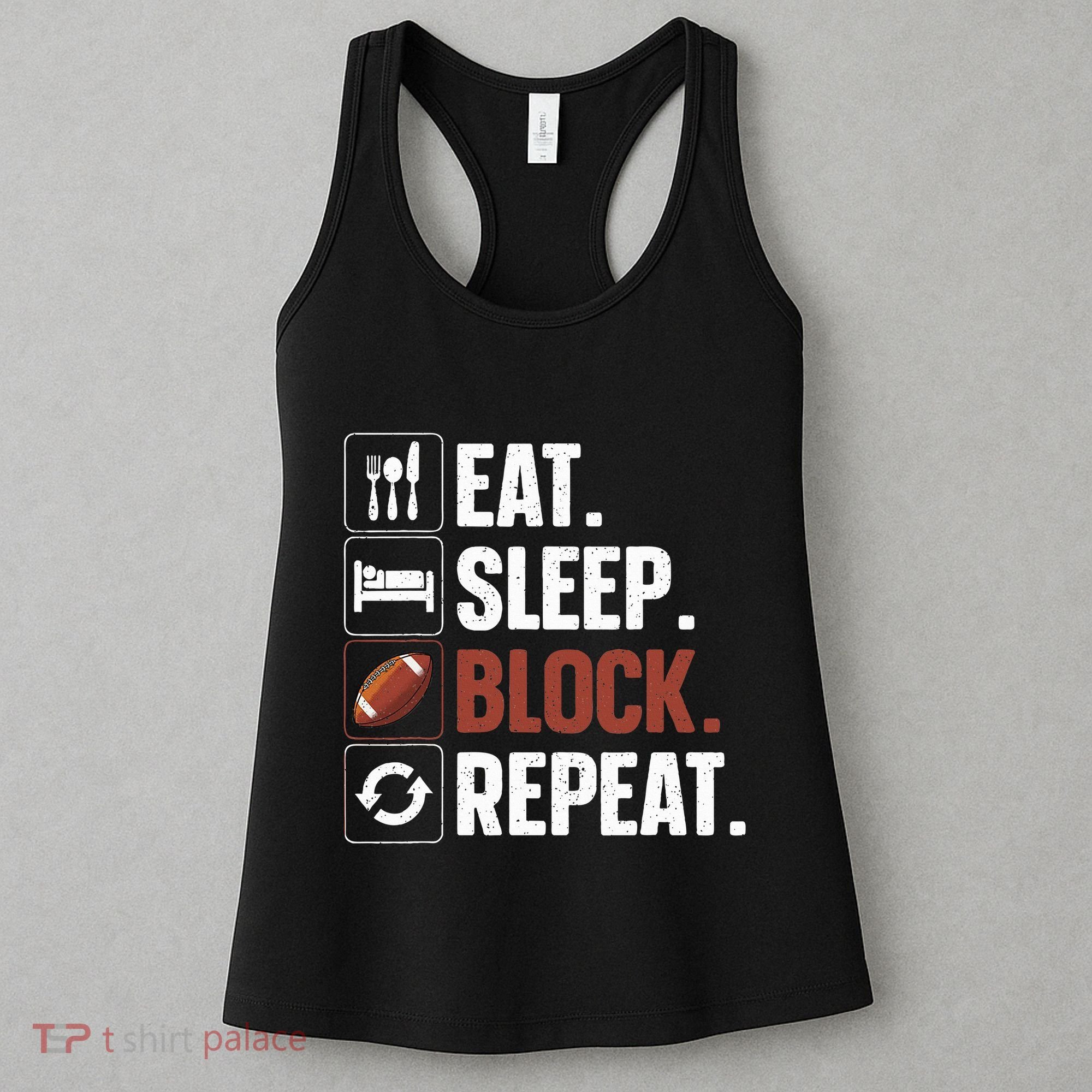 Lineman Art For Women Football Player Offensive Lineman Women's Tank Top
