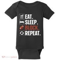 Lineman Art For Women Football Player Offensive Lineman Baby Bodysuit thumb 0