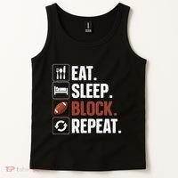 Lineman Art For Women Football Player Offensive Lineman Tank Top thumb 2