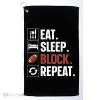 Lineman Art For Women Football Player Offensive Lineman Golf Towel thumb 0