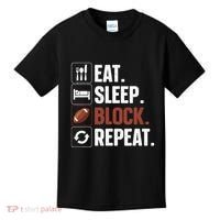 Lineman Art For Women Football Player Offensive Lineman Kids T-Shirt thumb 0