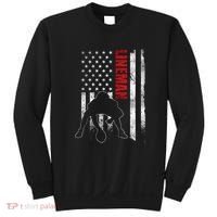 Lineman American Football Us Flag Sweatshirt thumb 0