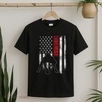 Lineman American Football Us Flag T-Shirt thumb 2