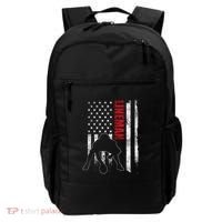 Lineman American Football Us Flag Backpack thumb 0