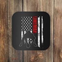 Lineman American Football Us Flag Coaster thumb 0