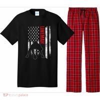 Lineman American Football Us Flag Pajama Set thumb 0