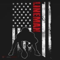 Lineman American Football Us Flag Mousepad thumb 1
