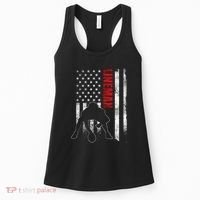 Lineman American Football Us Flag Women's Tank Top thumb 0