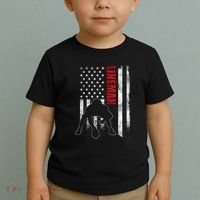 Lineman American Football Us Flag Toddler T-Shirt thumb 2