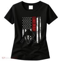 Lineman American Football Us Flag Women's T-Shirt thumb 0