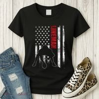 Lineman American Football Us Flag Women's T-Shirt thumb 3
