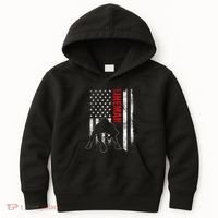 Lineman American Football Us Flag Kids Hoodie thumb 0
