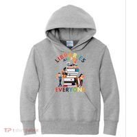 Libraries Are For Everyone Book Lover Kids Hoodie thumb 0