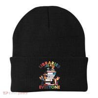 Libraries Are For Everyone Book Lover Beanie thumb 0