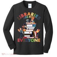 Libraries Are For Everyone Book Lover Kids Long Sleeve Shirt thumb 0