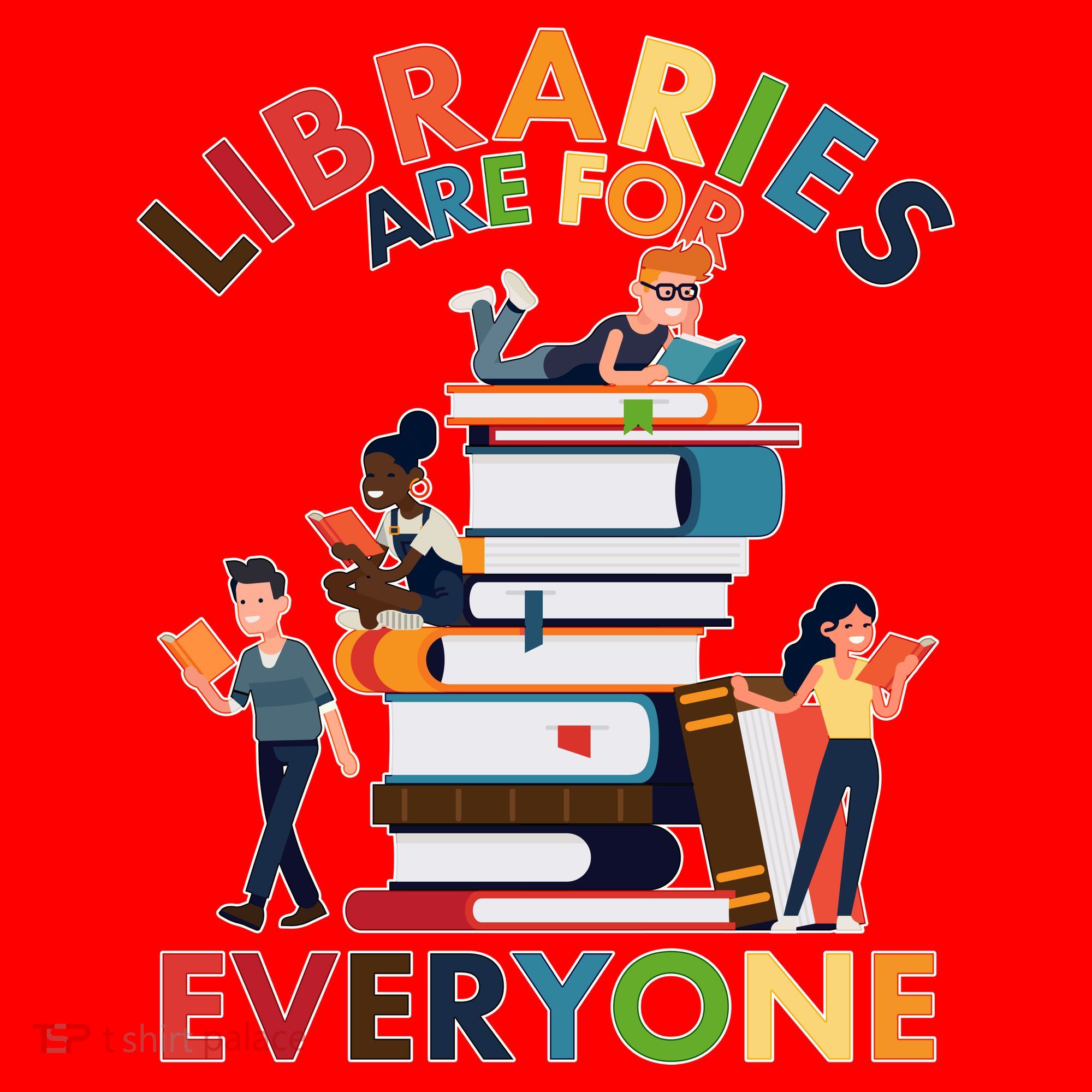 Libraries Are For Everyone Book Lover Santa Hat