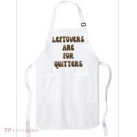 Leftovers Are For Quitters Funny Holiday Apron thumb 0
