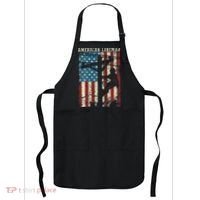 Lineman American Flag Electric Cable Gift Patriotic Lineman Apron thumb 0