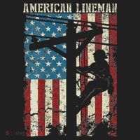 Lineman American Flag Electric Cable Gift Patriotic Lineman Beanie thumb 2