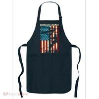 Lineman American flag Electric Cable gift Patriotic Lineman Apron thumb 0