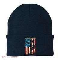 Lineman American flag Electric Cable gift Patriotic Lineman Beanie thumb 0