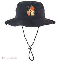 LOVE Autumn Floral Pumpkin Fall Season Bucket Hat thumb 0