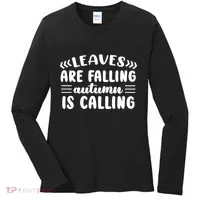 Leaves Are Falling Autumn Is Calling Women's Long Sleeve Shirt thumb 0