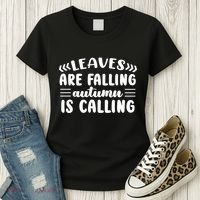 Leaves Are Falling Autumn Is Calling Women's T-Shirt thumb 3