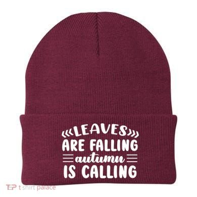 Leaves Are Falling Autumn Is Calling Beanie