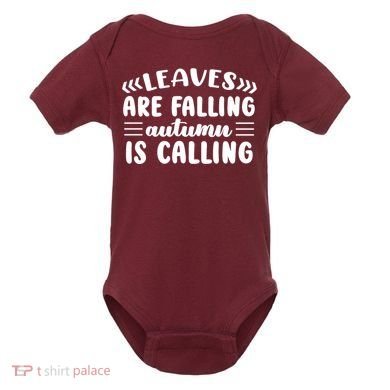 Leaves Are Falling Autumn Is Calling Baby Bodysuit