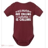 Leaves Are Falling Autumn Is Calling Baby Bodysuit thumb 0