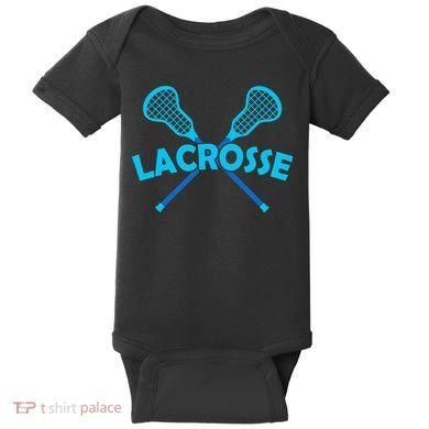 Lacrosse Player Gift Sticks  Baby Bodysuit