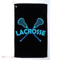 Lacrosse Player Gift Sticks  Golf Towel thumb 0