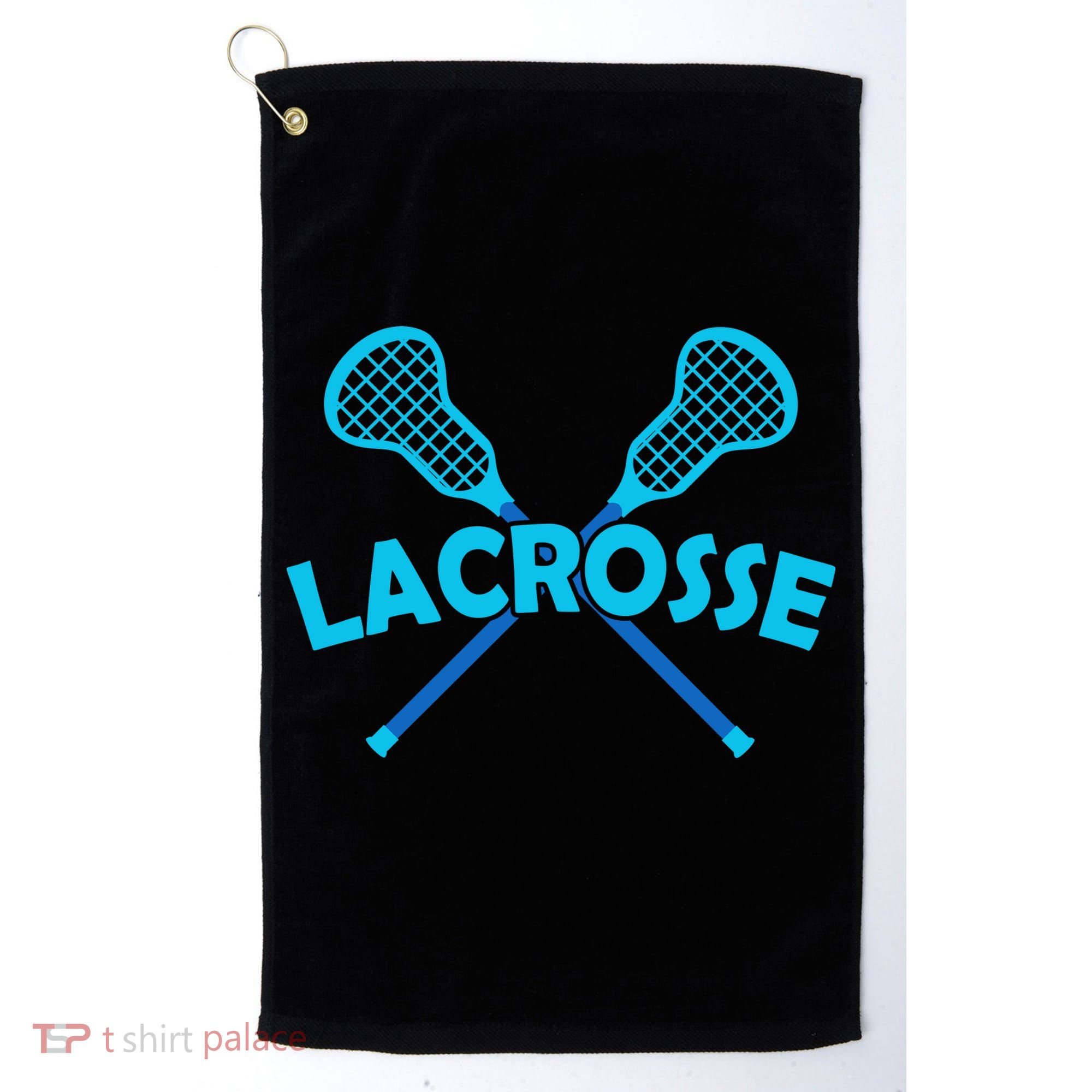 Lacrosse Player Gift Sticks  Golf Towel