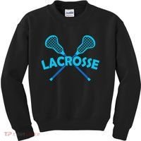 Lacrosse Player Gift Sticks  Kids Sweatshirt thumb 0
