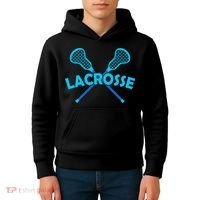 Lacrosse Player Gift Sticks  Kids Hoodie thumb 4